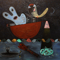 Night Fishing 98x88 cm